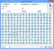 Kanji including 鳥 are displayed in Kaisho font