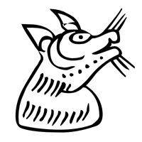 トンパ文字：野生の猫